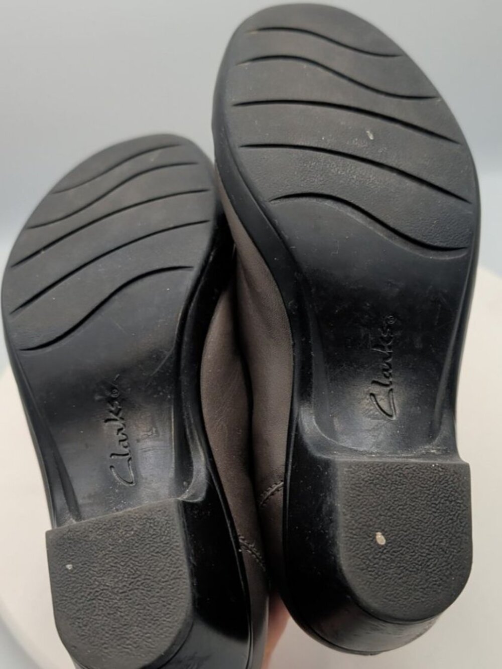 Clarks Ingalls Siene Mary Jane Leather Shoes Womens us 7.5M Grey Boho Croquette - Picture 7 of 10
